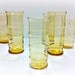 Amber Glassware Set Tiki Bamboo