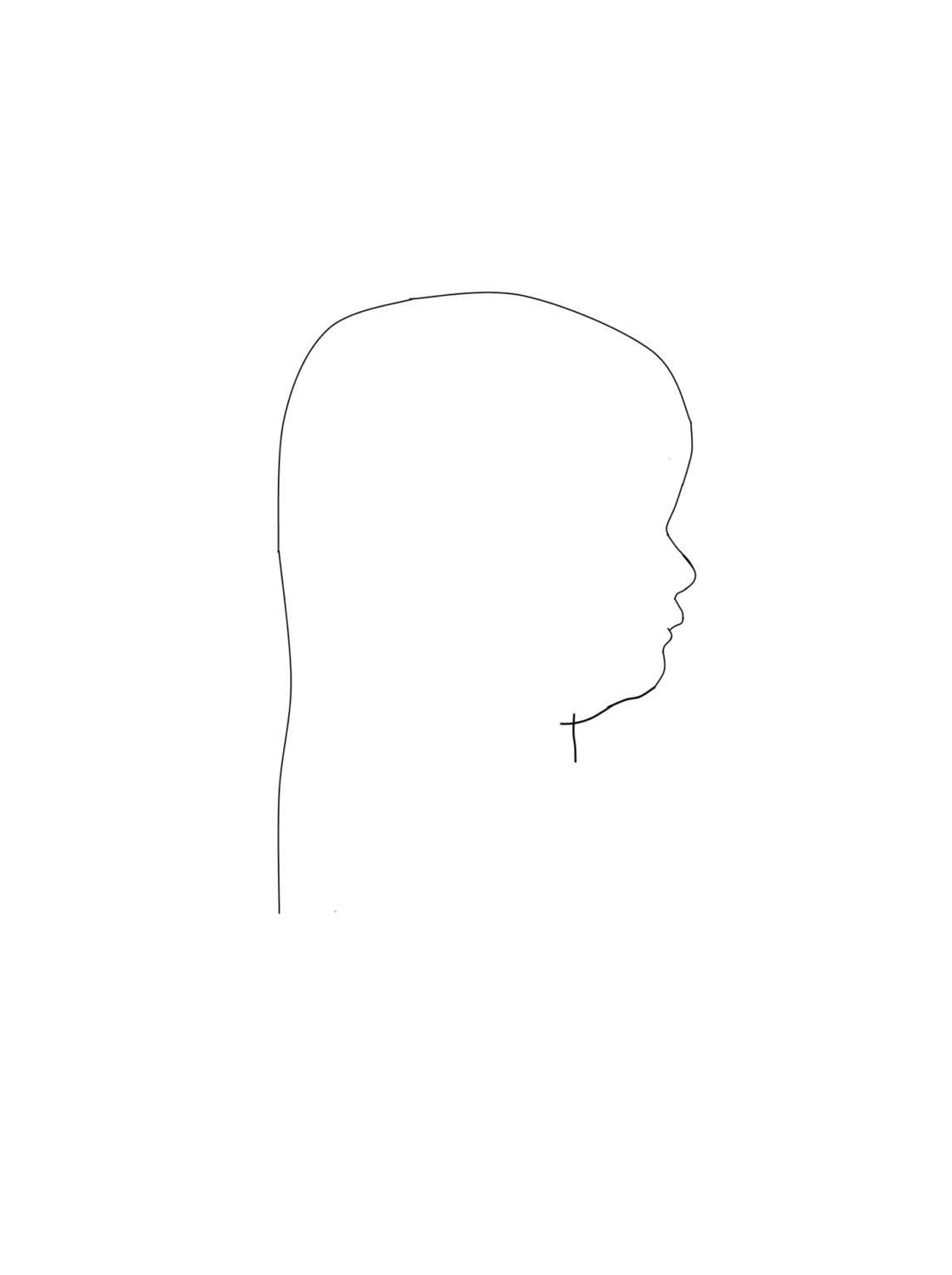 Digital Modern Minimalist Custom Silhouette Portrait