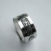 Custom Personalized Egyptian Hieroglyph Cartouche of King Tut sterling silver ring etched band custom