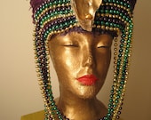 Mardi Gras Showgirl Feather Headdress