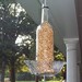 wine bottle bird feeder