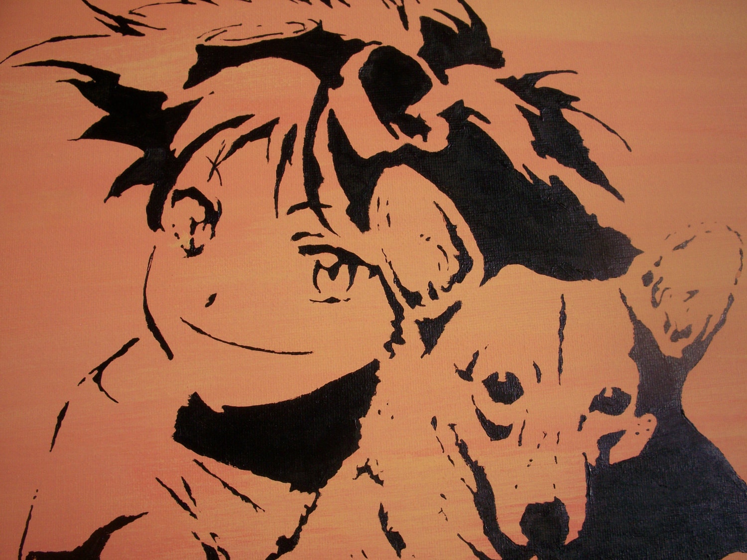 Cowboy Bebop Painting- Ed and Ein