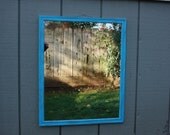 Mirror Aqua Turquoise Teal Blue Shabby Chic Large Beach Cottage Rustic Country Farmhouse Home Decor Island Housewarming Gift Spring Summer