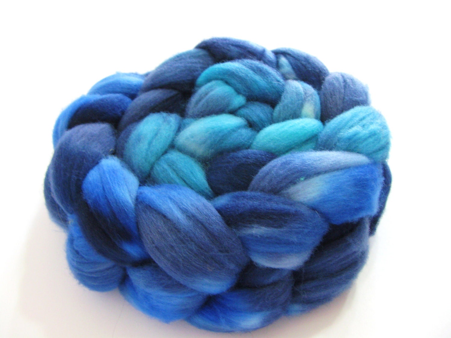 Targhee Wool Top (Roving) - Spinning / Felting Fibre - 4 oz. - Blues Brothers- 1