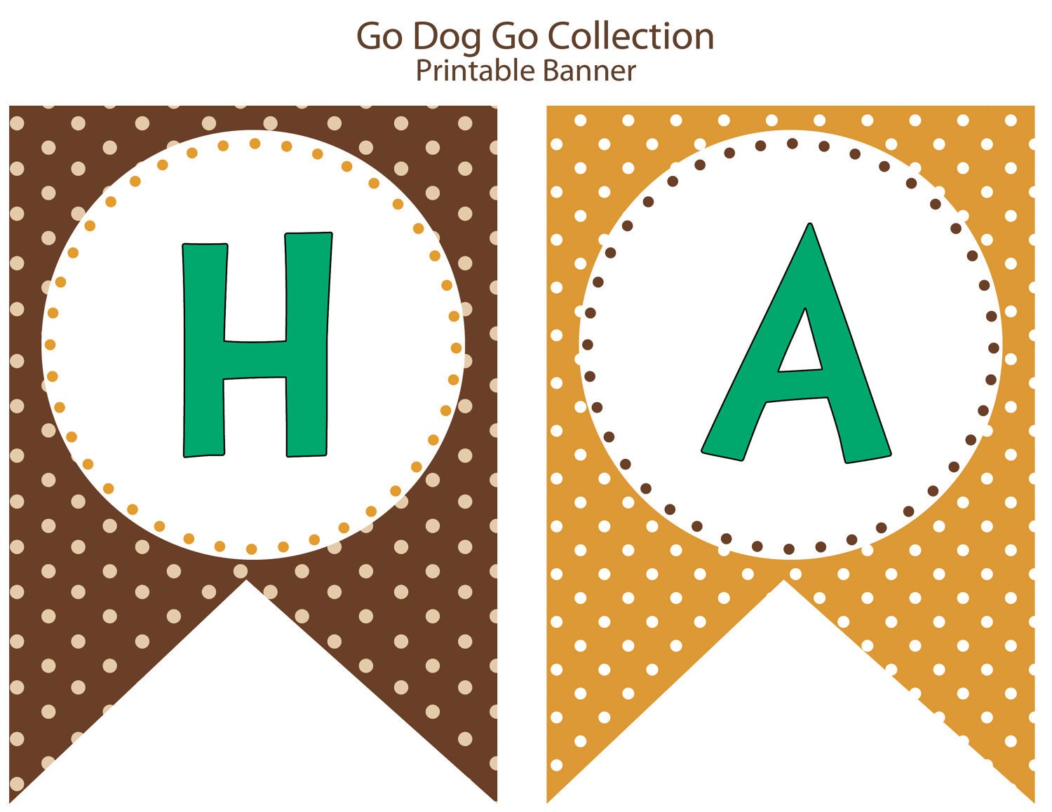 Dr. Suess-Go DOG Go Inspired PRINTABLE Happy Birthday Banner - Libby Lane Press Il_570xn