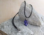 Royal Purple "Day of the Dead" Skull Necklace