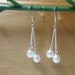 1Pair White 5-6mm Genuine Freshwater Pearl 925 Sterling Silver Hook Dangle Earring - Very Charming- Pick Your Color