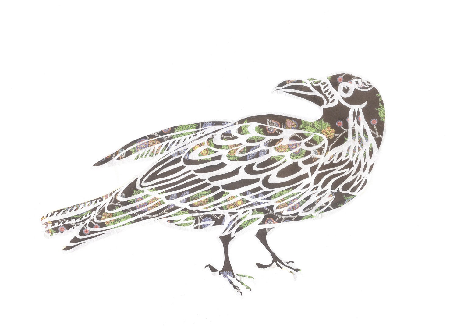 Raven Papercut PRINT