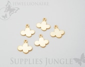 P122-MG// Matt 14k Gold Plated Small Cloud Pendant, 6Pc
