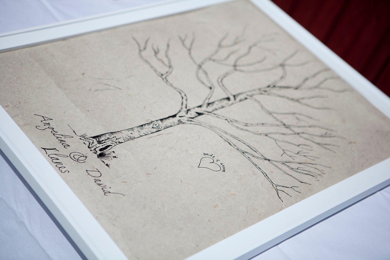 Fingerprint Tree - Wedding Guestbook - Approximately 100 - 150 Guests
