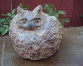 Special: Was 24.95 Now 19.95 Limited Time,  Owl Great Horned,  Light Weight Cement.