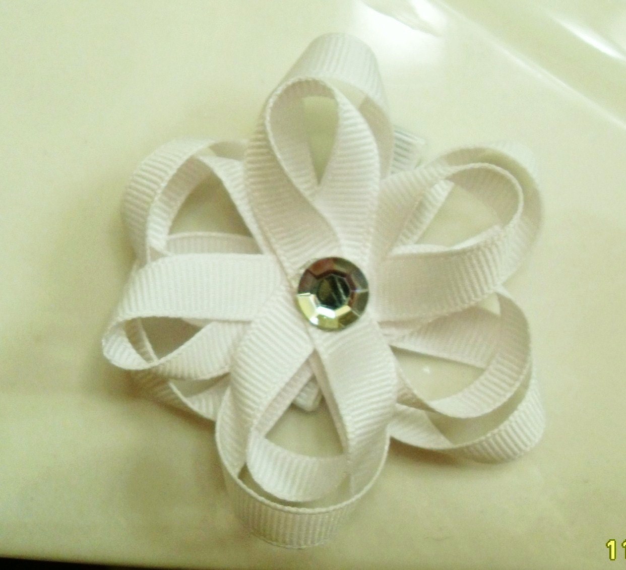 flower loop Hair bow