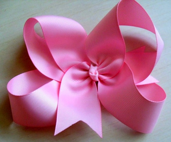 Hair bow grosgrain  Large Single layer
