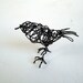Handmade Wire Bird Sculpture - MINI FINCH