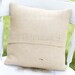 Quirky- Decorative Felt Squirrel Burlap Pillow 14x14