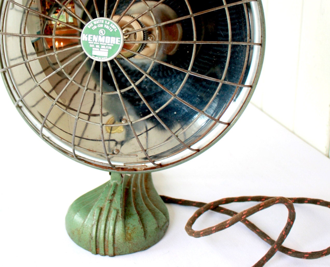 Vintage Heater, Radiant Heater, Kenmore Brand, Art Deco Heater, Art Deco Decor