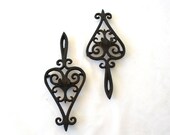 Vintage Trivet, Vintage Spoon Rest, Heart, Trivet, Spades, Black and White, Vintage Kitchen, Kitchen Decor