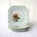 Vintage Mushroom Plates Woodland Set of 4 Salad or Dessert Plates