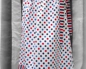 Girls Patriotic Red, Whtie, and Blue Pillowcase Dress sizes 6 yrs  - 8 yrs