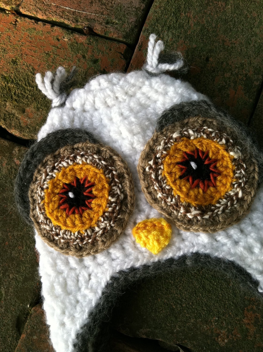 White Infant Owl Hat