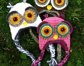 Pink Baby Owl Hat