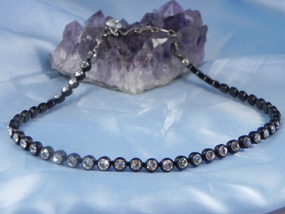 Rhinestone Choker Necklace
