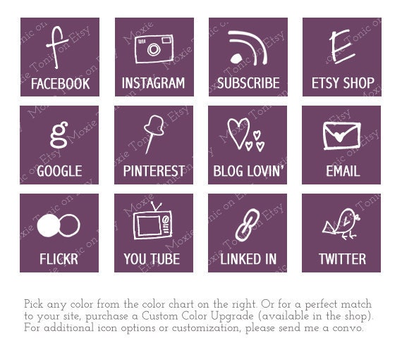 Blog Design Elements:12 Social Media Buttons For Your Blog