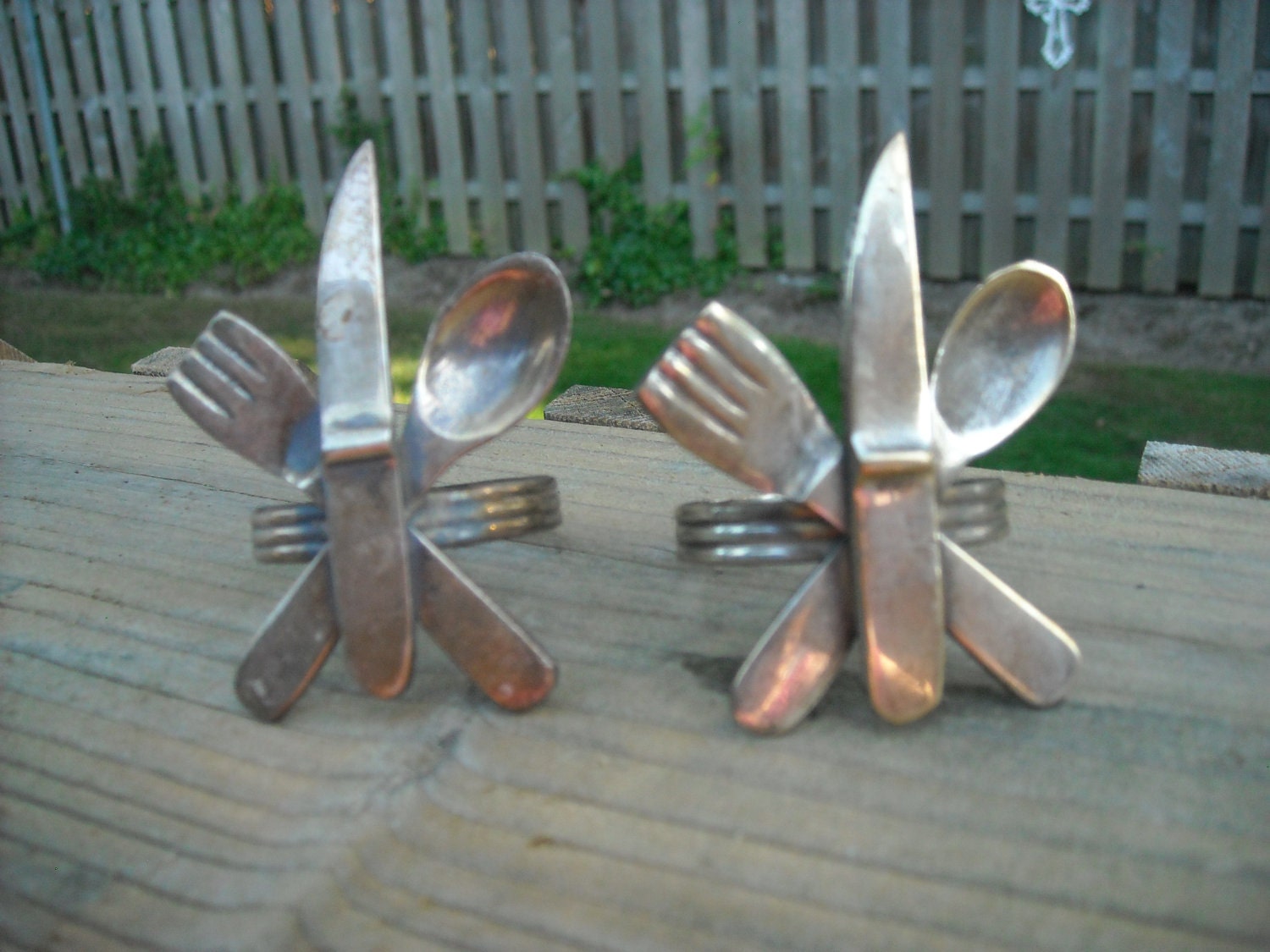 Knife fork and spoon napkin holders by kobakobaki on Etsy