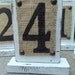 Shabby Chic Wedding, WEDDING TABLE NUMBERS, Vintage Sign Décor, party table