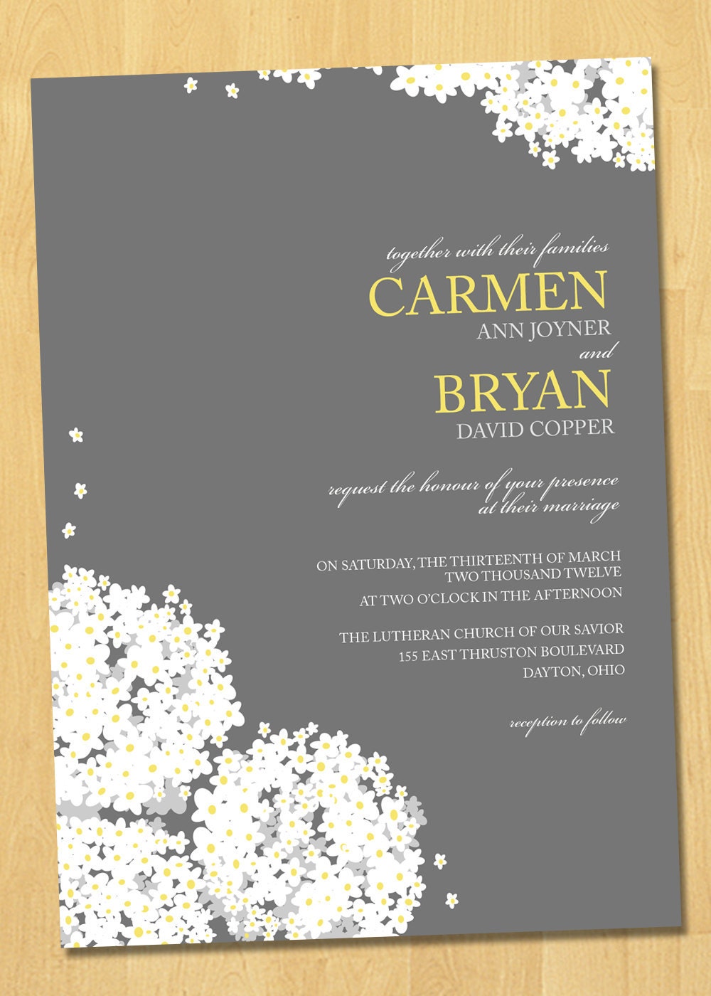 Printable Wedding Invitation LOVE Collection-Your Choice Colors