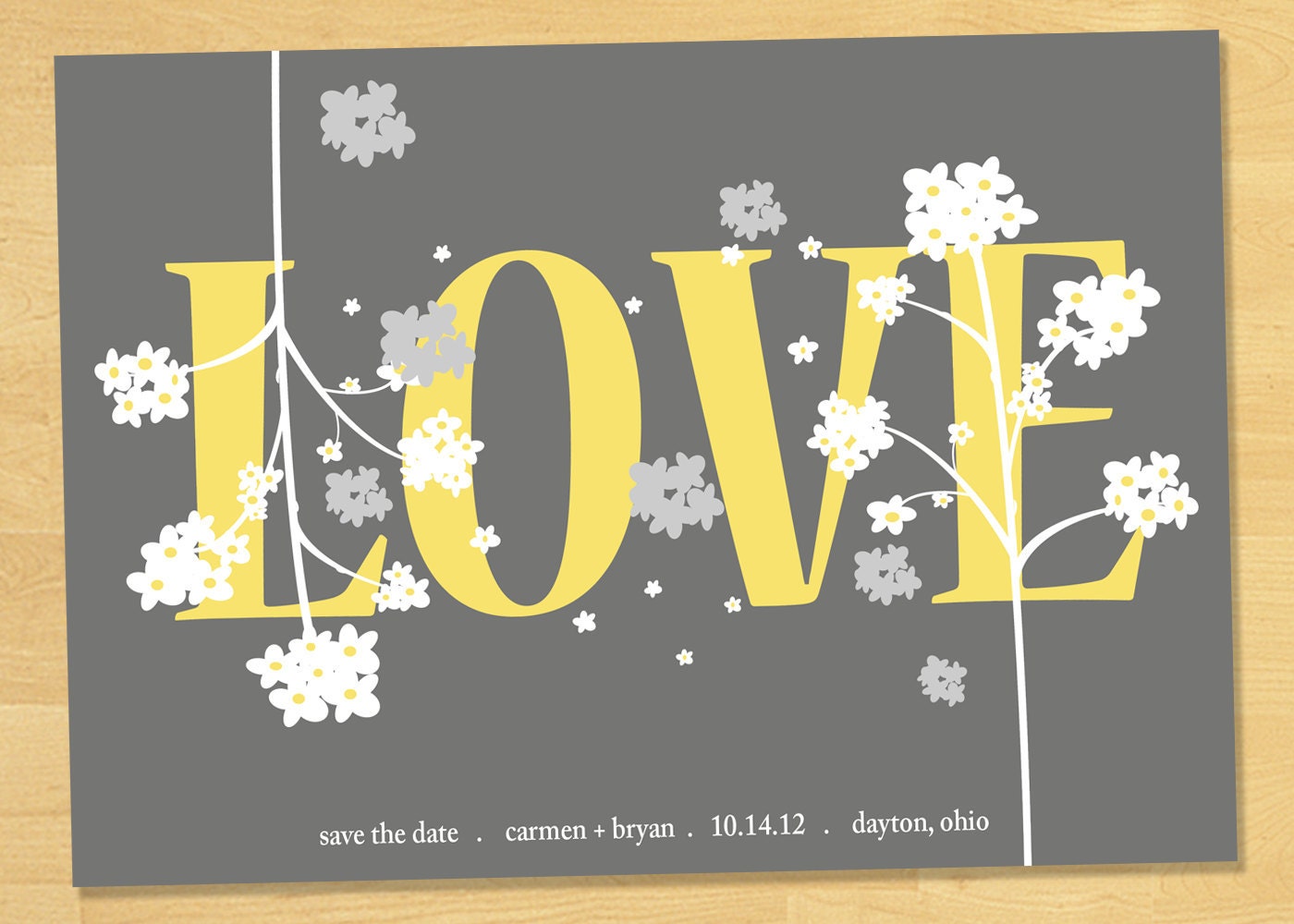 Printable Wedding Invitation LOVE Collection-Your Choice Colors