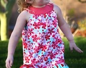 READY TO SHIP Size 3T Custom Ruffle Tunic Dress/Shirt for Summer