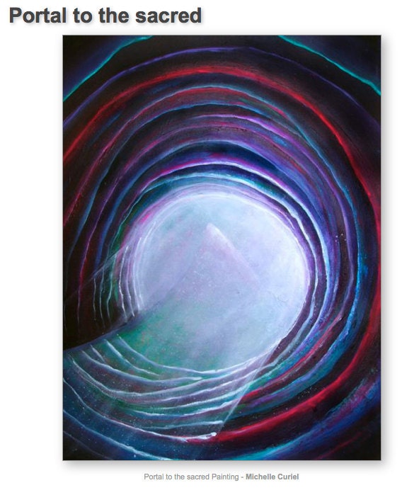 Portal to the Sacred - Original Acrylic Painting - 24 x 30 in