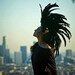 Feather Mohawk  - "The Crow" (Customizable)