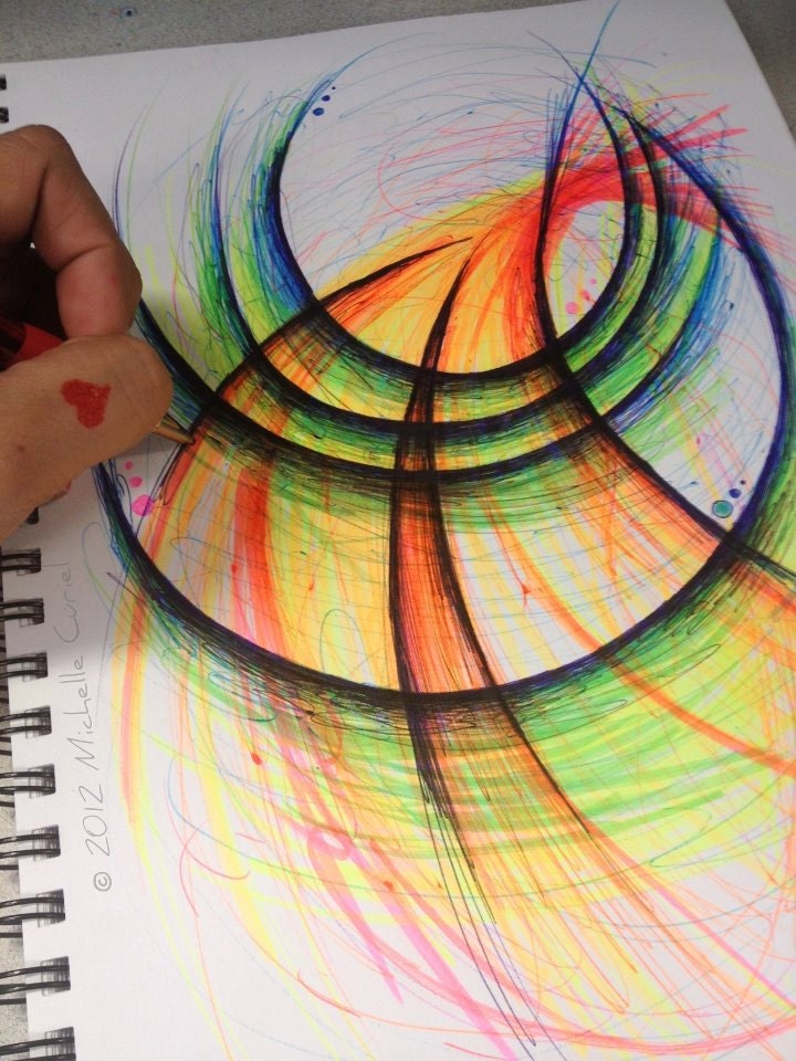 Through the Portal - Original Drawing 9x12