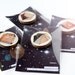 Geometric asteroids - Universe - Illustrated wooden brooch