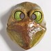 Paper mache frog mask