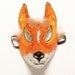 Paper mache fox mask