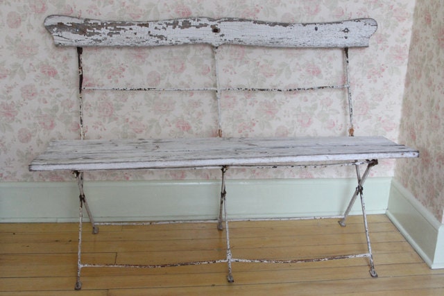Antique French Folding Bench