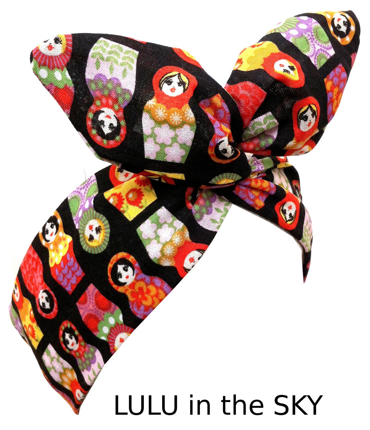 Russian Doll Print PIN UP wire ROCKABILLY Headband Kitsch