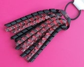 Ponytail Holder for Hair - Pink and Black Zebra