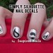 Paisley Decals Black and Clear Simply Silhouette by Inspired Nails