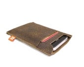 iPhone 4S  Case / Wallet (Marpole) - Chocolate Brown Distressed Leather