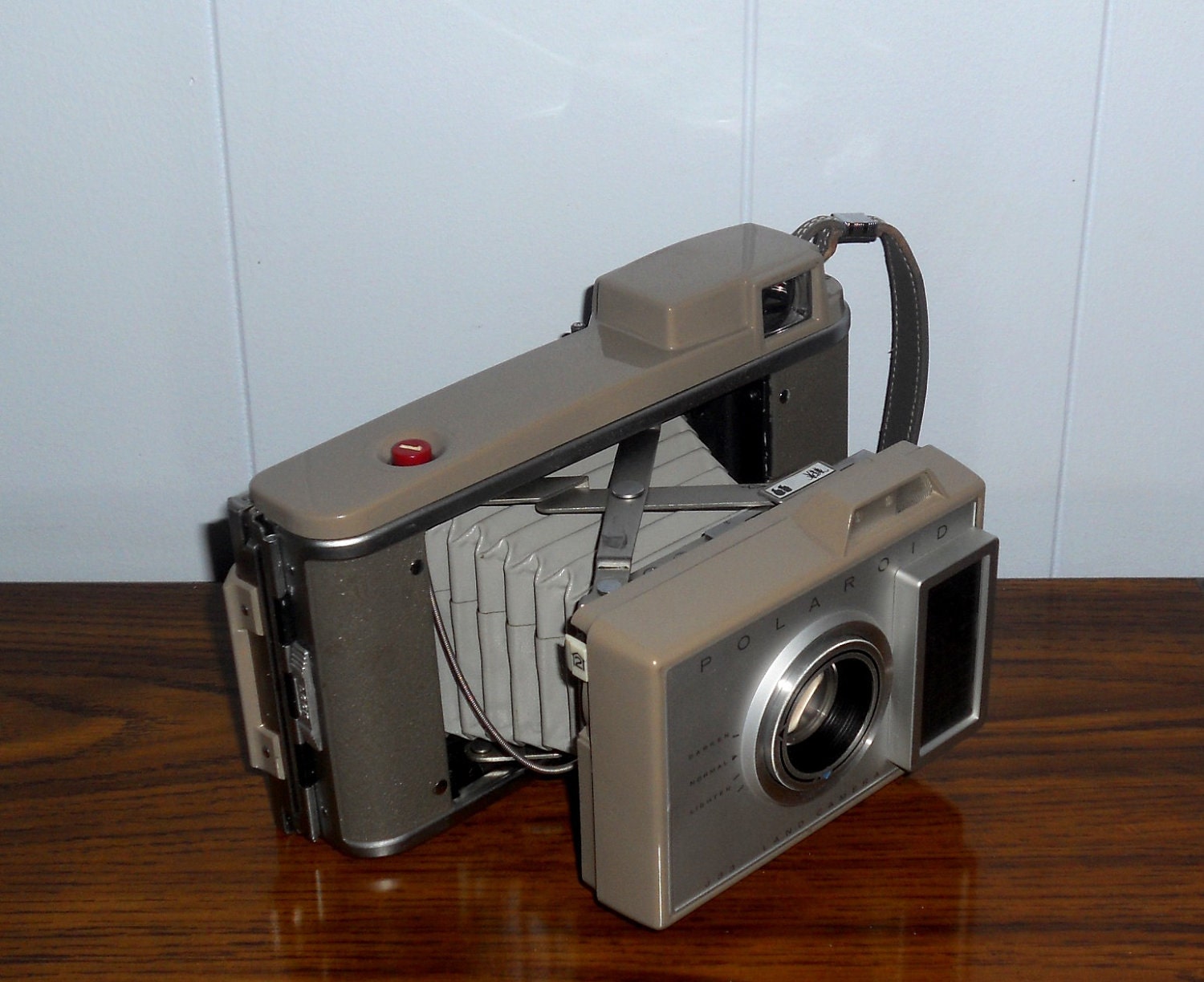 Vintage Polaroid Camera J33 Land Edition w/ Brown Leather Carrying Case - Treasury Item