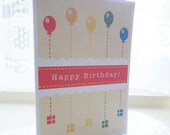 Personalised Rainbow Balloon Birthday Card
