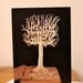 Blank Card from a book sculpture Twelve days of Christmas - Partridge in a Pear Tree