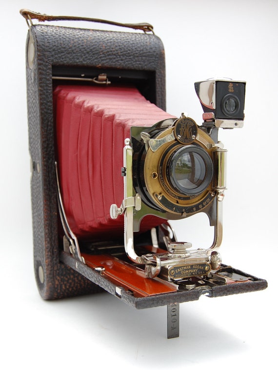 1909 Kodak No. 3A Model B4 Folding Pocket Camera By Gerontology