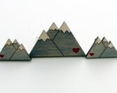 Mini Mountain Brooch