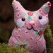 Florence - Cotton Candy Pink Plush Whimsy Kitten Floral Pattern