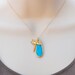 Turquoise bezel Necklace - Turquoise Necklace - Dragonfly Charm - Dragonfly Necklace - Bridesmaid Jewelry - Dragonfly Necklace Pendant